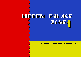 Hidden Palace Zone title